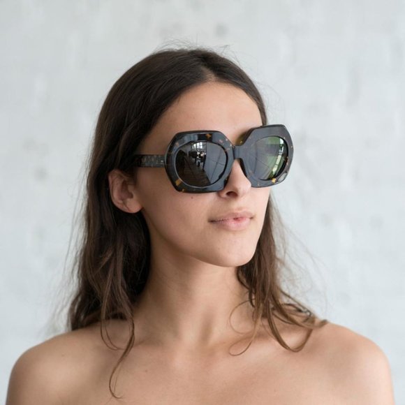 Steven Alan Montague Tortoise Sunglasses with Italian acetate handmade frame NEW main image 4